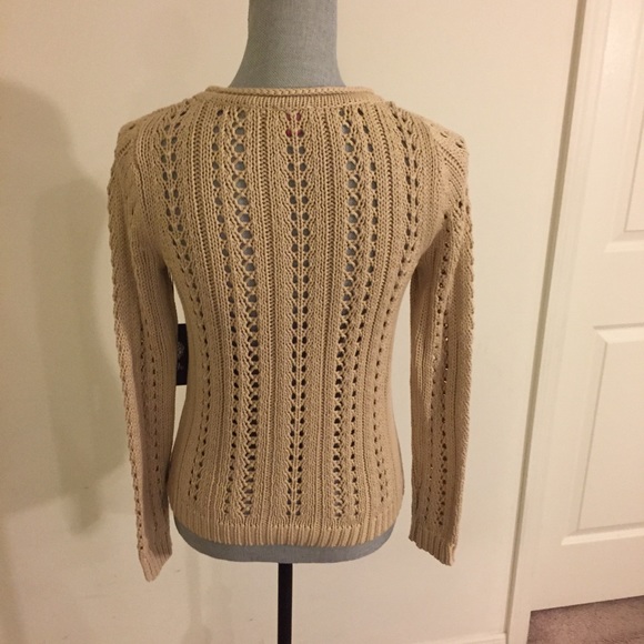VINCE CAMUTO Tiramisu Open Cable Knit Sweater (XS) - Picture 2 of 8